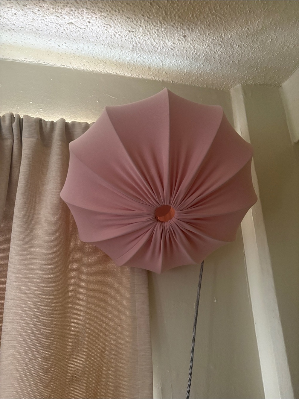 Pink Fabric Wall Lamp Shade 2